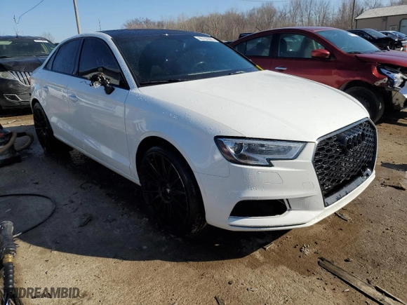 2017 Audi A3 Sedan Premium with VIN WAUB8GFF9H1025696, listed as a Copart auction lot 46700305 with 82,807 mi miles and Salvage Title. Bid and sale history available at carsss.com. Image 4.