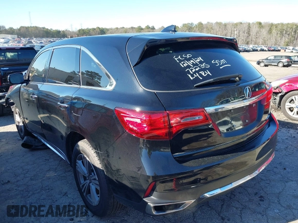 2020 Acura MDX with VIN 5J8YD4H32LL045507, listed as a IAAI auction lot 41174267 with 586,764 mi miles. Bid and sale history available at carsss.com. Image 3.