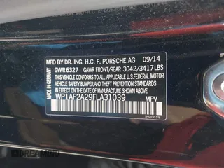 2015 Porsche Cayenne Diesel with VIN WP1AF2A29FLA31039, listed as a IAAI auction lot 42042677 with 157,884 mi miles and . Bid and sale history available at DreamBid. Image 9.