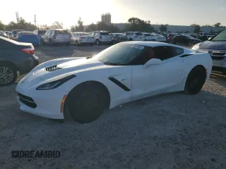 2014 Chevrolet Corvette Z51 1LT z VIN 1G1YH2D70E5128854, wystawiony jako Copart lot #76818944 z przebiegiem 26 783 mil mil oraz Szkoda całkowita • Salvage title. Historia ofert i sprzedaży dostępna na DreamBid. Obrazek 1.
