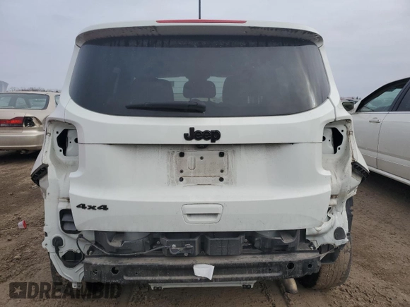 2018 Jeep Renegade Sport with VIN ZACCJBAB7JPH67992, listed as a Copart auction lot 44616795 with 30,995 mi miles and Salvage Title. Bid and sale history available at DreamBid. Image 6.