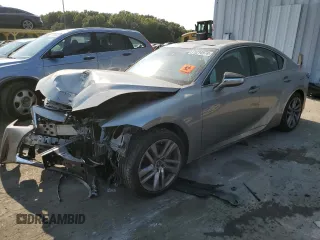 2021 Lexus IS with VIN JTHC81F27M5044668, listed as a Copart auction lot 71214974 with 0 mi miles and Salvage Title. Bid and sale history available at carsss.com. Image 1.