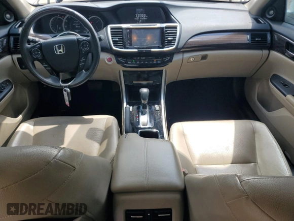 2017 Honda Accord Touring with VIN 1HGCR3F93HA025265, listed as a Copart auction lot 56406375 with 156,273 mi miles and Salvage title. Bid and sale history available at DreamBid. Image 8.