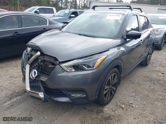 2019 Nissan Kicks S with VIN 3N1CP5CU1KL529308, listed as a IAAI auction lot 41512998 with 62,971 mi miles. Bid and sale history available at carsss.com. Image 17.