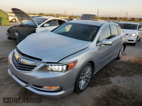 2015 Acura RLX Advance Pkg with VIN JH4KC1F91FC000753, listed as a Copart auction lot 73719724 with 219,761 mi miles and Salvage Title. Bid and sale history available at carsss.com. Image 1.