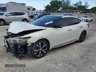2018 Nissan Maxima SV with VIN 1N4AA6AP0JC393584, listed as a Copart auction lot 51130705 with 146,285 mi miles and Salvage Title. Bid and sale history available at DreamBid. Image 1.
