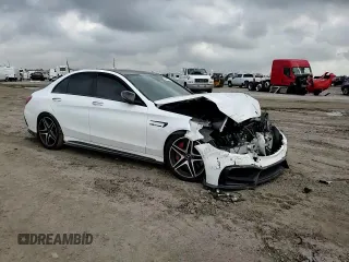 2016 Mercedes-Benz C 63 S AMG with VIN 55SWF8HB3GU100097, listed as a Copart auction lot 43960735 with Not provided miles and Salvage title. Bid and sale history available at DreamBid. Image 10.