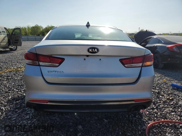 2016 Kia Optima LX with VIN 5XXGT4L35GG037007, listed as a Copart auction lot 52196405 with 165,603 mi miles and Salvage Title. Bid and sale history available at carsss.com. Image 6.