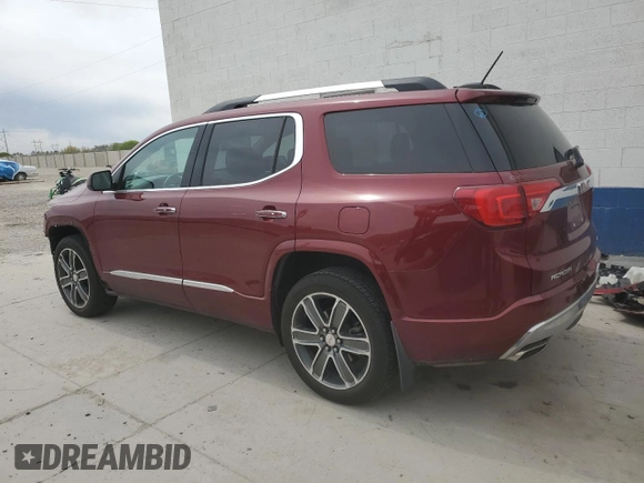 2018 GMC Acadia Denali with VIN 1GKKNXLS8JZ117150, listed as a Copart auction lot 51876985 with 70,881 mi miles and Salvage title. Bid and sale history available at DreamBid. Image 2.