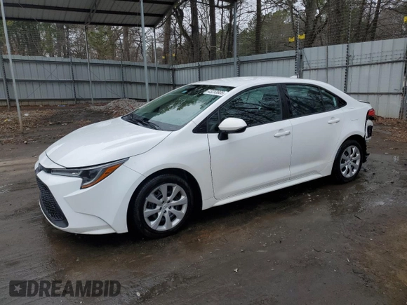 2021 Toyota Corolla LE with VIN 5YFEPMAE8MP147052, listed as a Copart auction lot 43253905 with 87,067 mi miles and Salvage Title. Bid and sale history available at carsss.com. Image 1.