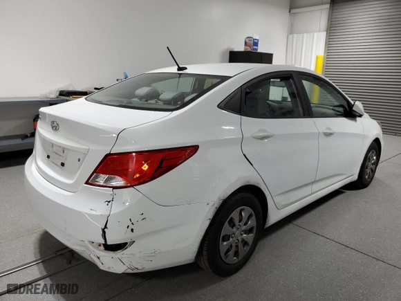2017 Hyundai Accent SE with VIN KMHCT4AE0HU222351, listed as a Copart auction lot 50239335 with 121,844 mi miles and Clean Title. Bid and sale history available at carsss.com. Image 3.