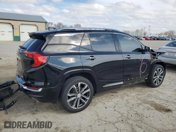 2020 GMC Terrain Denali with VIN 3GKALXEX2LL346606, listed as a Copart auction lot 51112045 with 46,871 mi miles and Salvage title. Bid and sale history available at DreamBid. Image 3.