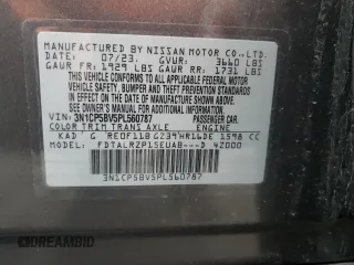 2023 Nissan Kicks S with VIN 3N1CP5BV5PL560787, listed as a Copart auction lot 88968875 with 32,587 mi miles and Salvage Title. Bid and sale history available at carsss.com. Image 13.