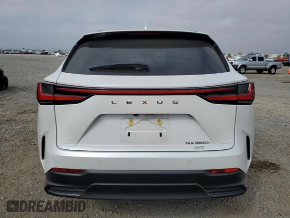 2025 Lexus NX 350h Premium with VIN 2T2GKCEZXSC047400, listed as a Copart auction lot 62579945 with 4,222 mi miles and Salvage title. Bid and sale history available at DreamBid. Image 6.