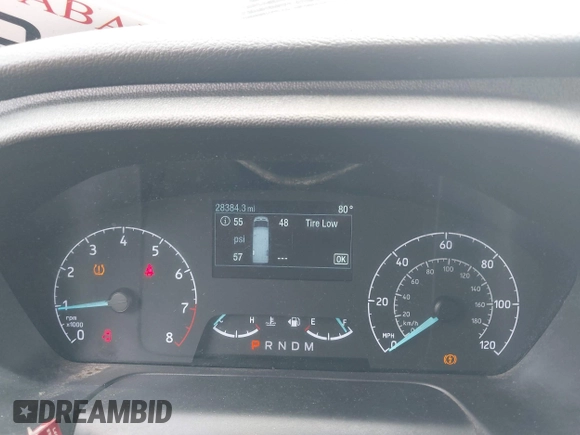 2023 Ford Transit Cargo with VIN 1FTBR2X81PKB38408, listed as a IAAI auction lot 42608271 with 28,384 mi miles and . Bid and sale history available at DreamBid. Image 7.