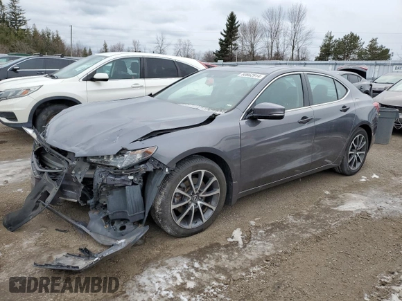 2017 Acura TLX V6 w/Technology Pkg with VIN 19UUB3F50HA800594, listed as a Copart auction lot 80662914 with 136,297 mi miles and Salvage Title. Bid and sale history available at carsss.com. Image 1.