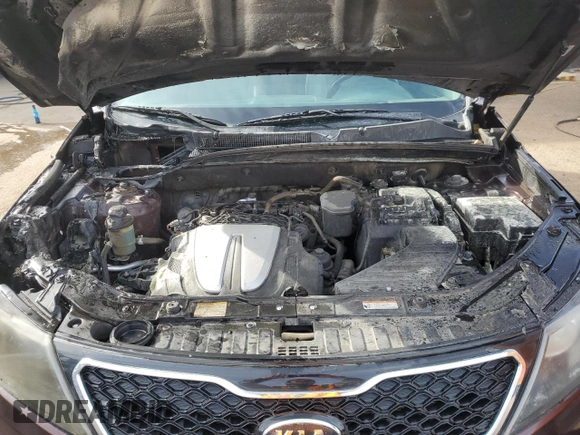 2011 Kia Sorento SX with VIN 5XYKW4A26BG136547, listed as a Copart auction lot 45661745 with 0 mi miles and Salvage Title. Bid and sale history available at carsss.com. Image 12.