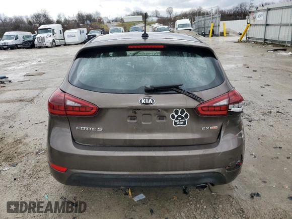 2015 Kia Forte 5-Door EX with VIN KNAFX5A82F5358247, listed as a Copart auction lot 43516535 with 113,739 mi miles and Salvage Title. Bid and sale history available at carsss.com. Image 6.