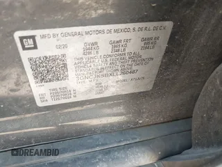 2020 Chevrolet Trax LS with VIN 3GNCJKSBXLL260487, listed as a IAAI auction lot 42044189 with 94,191 mi miles and . Bid and sale history available at DreamBid. Image 9.