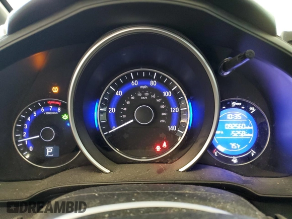 2017 Honda Fit EX with VIN 3HGGK5H77HM704603, listed as a Copart auction lot 59453555 with 92,560 mi miles and Salvage title. Bid and sale history available at DreamBid. Image 9.