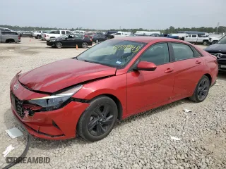 2021 Hyundai Elantra SEL with VIN 5NPLM4AGXMH000598, listed as a Copart auction lot 50592945 with 42,441 mi miles and Salvage Title. Bid and sale history available at carsss.com. Image 1.