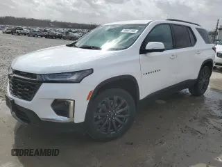 2022 Chevrolet Traverse RS with VIN 1GNERJKW2NJ122838, listed as a Copart auction lot 49687195 with 42,935 mi miles and Salvage title. Bid and sale history available at DreamBid. Image 1.
