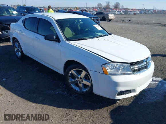 2014 Dodge Avenger SE z VIN 1C3CDZAB1EN116800, wystawiony jako IAAI lot #41668822 z przebiegiem 190 583 mil mil oraz . Historia ofert i sprzedaży dostępna na DreamBid. Obrazek 1.