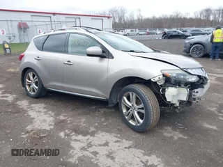 2009 Nissan Murano S with VIN JN8AZ18W89W111337, listed as a IAAI auction lot 41904557 with 194,264 mi miles. Bid and sale history available at carsss.com. Image 1.