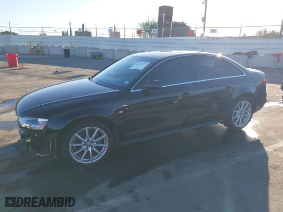 2016 Audi A4 Premium with VIN WAUAFAFL0GN008491, listed as a IAAI auction lot 41323195 with 90,777 mi miles. Bid and sale history available at carsss.com. Image 2.