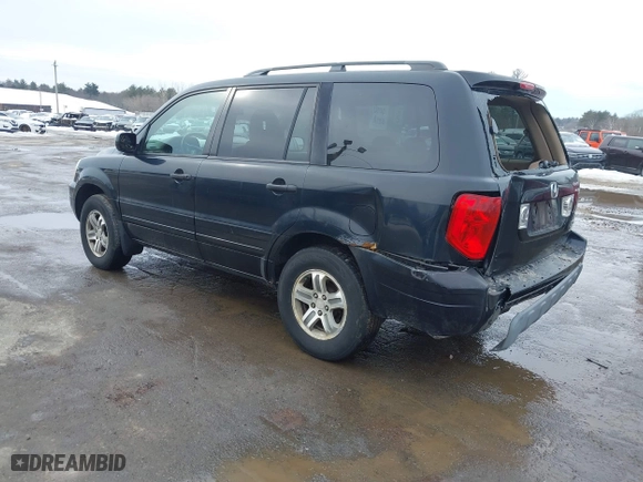 2004 Honda Pilot EX with VIN 2HKYF18414H595383, listed as a IAAI auction lot 41658945 with 131,622 mi miles. Bid and sale history available at carsss.com. Image 3.