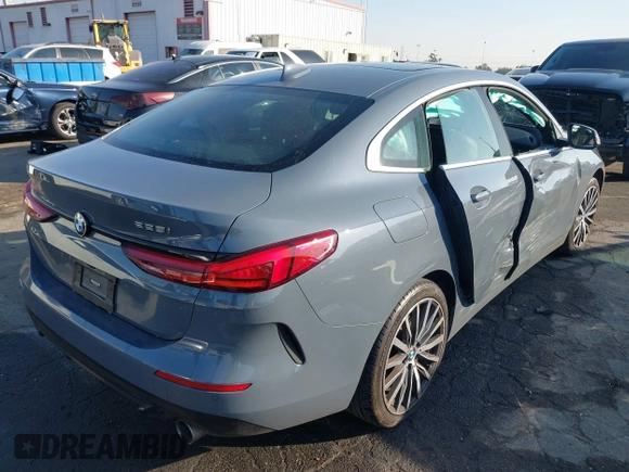 2022 BMW 2 Series 228i with VIN WBA53AK07N7K38682, listed as a IAAI auction lot 41233449 with 27,615 mi miles. Bid and sale history available at carsss.com. Image 4.