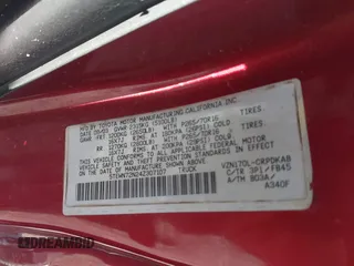 2004 Toyota Tacoma with VIN 5TEWN72N24Z307107, listed as a IAAI auction lot 42045605 with 190,877 mi miles and . Bid and sale history available at DreamBid. Image 9.