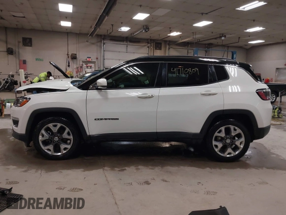 2021 Jeep Compass Limited with VIN 3C4NJCCB0MT576990, listed as a IAAI auction lot 41710809 with 77,903 mi miles. Bid and sale history available at carsss.com. Image 14.