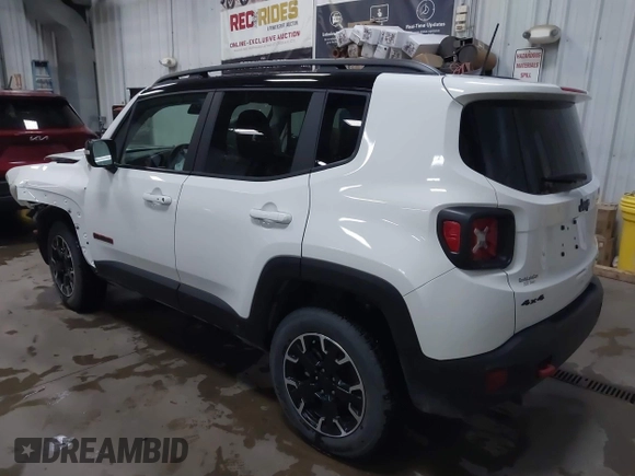2023 Jeep Renegade Trailhawk with VIN ZACNJDC16PPP37073, listed as a IAAI auction lot 41181339 with 10,395 mi miles and . Bid and sale history available at DreamBid. Image 3.