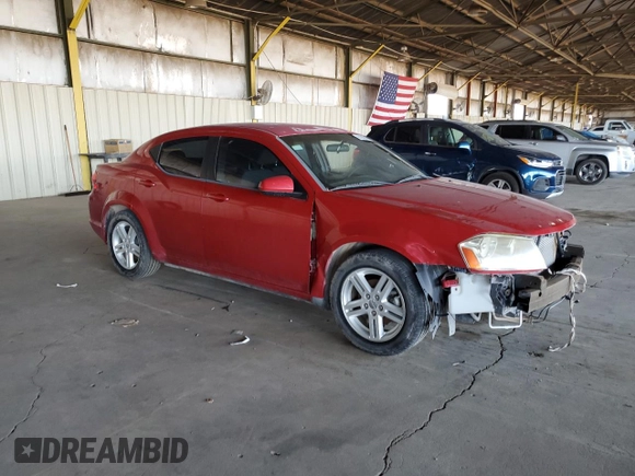 2013 Dodge Avenger SXT z VIN 1C3CDZCB8DN613189, wystawiony jako Copart lot #61082675 z przebiegiem 58 041 mil mil oraz Czysty tytuł • Clean title. Historia ofert i sprzedaży dostępna na DreamBid. Obrazek 4.