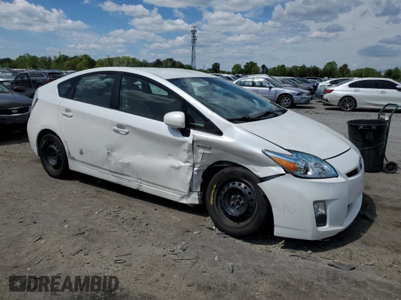 2011 Toyota Prius I with VIN JTDKN3DU6B5335486, listed as a Copart auction lot 54120745 with 208,650 mi miles and Salvage Title. Bid and sale history available at carsss.com. Image 4.