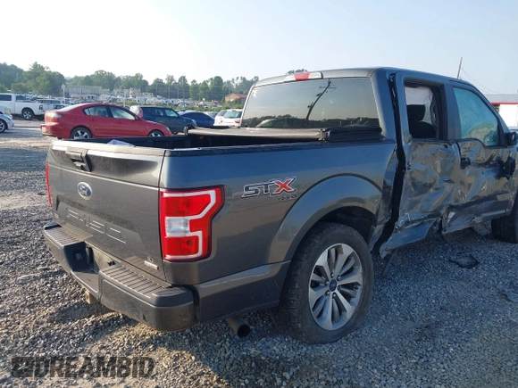 2018 Ford F-150 XL with VIN 1FTEW1EP9JFB24945, listed as a IAAI auction lot 42380592 with 132,895 mi miles and . Bid and sale history available at DreamBid. Image 4.