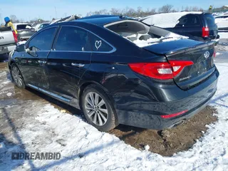 2017 Hyundai Sonata Sport with VIN 5NPE34AF8HH583245, listed as a IAAI auction lot 41841335 with 90,153 mi miles. Bid and sale history available at carsss.com. Image 3.