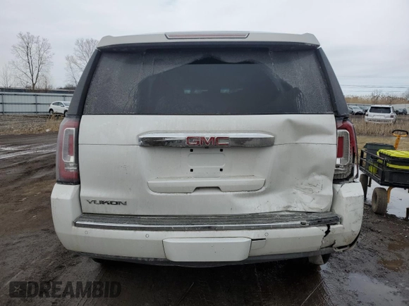 2016 GMC Yukon Denali with VIN 1GKS2CKJ4GR196335, listed as a Copart auction lot 47566265 with 105,970 mi miles and Salvage Title. Bid and sale history available at carsss.com. Image 6.