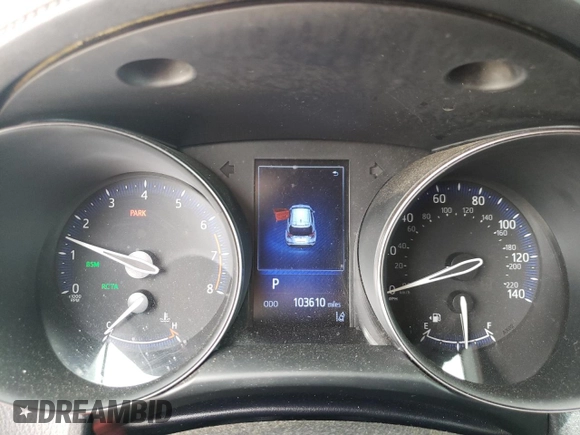2018 Toyota C-HR XLE with VIN NMTKHMBX1JR014764, listed as a Copart auction lot 54930805 with 103,610 mi miles and Salvage title. Bid and sale history available at DreamBid. Image 9.