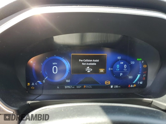 2020 Ford Escape Titanium Hybrid with VIN 1FMCU0DZ5LUA68913, listed as a Copart auction lot 57306055 with 57,711 mi miles and Non repairable. Bid and sale history available at DreamBid. Image 9.