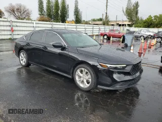 2023 Honda Accord Sedan LX with VIN 1HGCY1F29PA031001, listed as a Copart auction lot 52511495 with 23,461 mi miles and Clean Title. Bid and sale history available at carsss.com. Image 4.