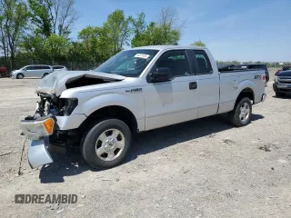 2014 Ford F-150 XL with VIN 1FTEX1EM4EKF34455, listed as a Copart auction lot 56291595 with 161,922 mi miles and Salvage title. Bid and sale history available at DreamBid. Image 1.