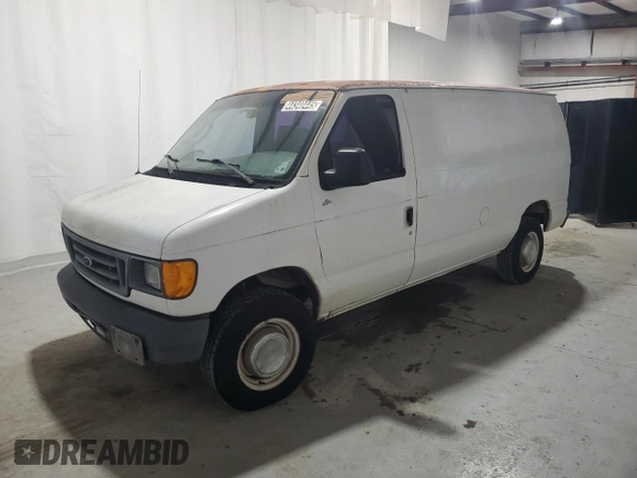2006 Ford Econoline Cargo with VIN 1FTNE24L16DA80305, listed as a Copart auction lot 44340445 with 329,421 mi miles and Clean title. Bid and sale history available at DreamBid. Image 1.