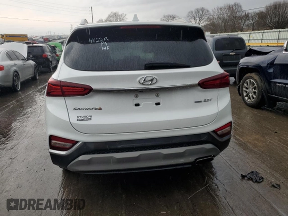 2019 Hyundai Santa Fe Ultimate with VIN 5NMS5CAA4KH021309, listed as a Copart auction lot 36098413 with 76,221 mi miles. Bid and sale history available at carsss.com. Image 6.