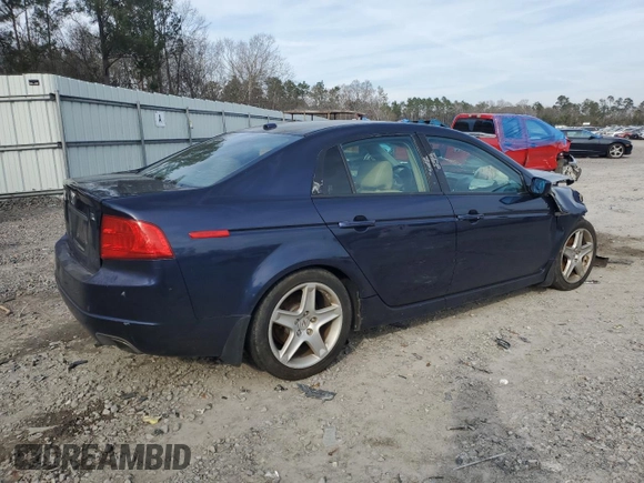 2006 Acura TL with VIN 19UUA66266A025824, listed as a Copart auction lot 42804575 with 215,163 mi miles and Salvage Title. Bid and sale history available at carsss.com. Image 3.