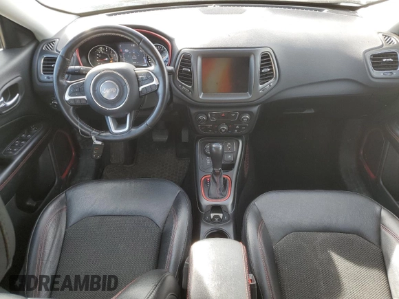 2021 Jeep Compass Trailhawk with VIN 3C4NJDDB7MT533137, listed as a Copart auction lot 56938215 with 92,507 mi miles and Salvage title. Bid and sale history available at DreamBid. Image 8.