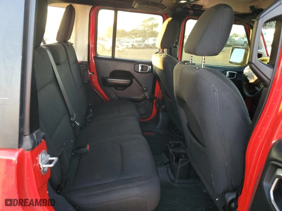2018 Jeep Wrangler Unlimited Sport with VIN 1C4HJXDN8JW240779, listed as a Copart auction lot 80621854 with 109,956 mi miles and Salvage Title. Bid and sale history available at carsss.com. Image 12.