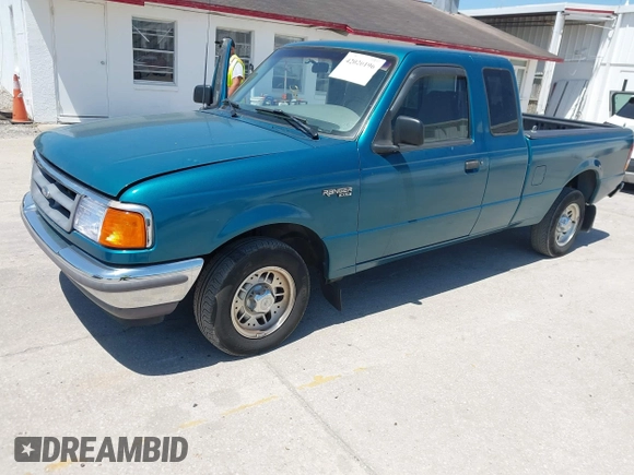 1995 Ford Ranger XL with VIN 1FTCR14A7SPA27802, listed as a IAAI auction lot 42020196 with 169,203 mi miles. Bid and sale history available at carsss.com. Image 2.