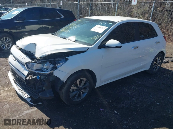 2022 Kia Rio S with VIN 3KPA25AD5NE458130, listed as a IAAI auction lot 41530395 with 33,154 mi miles and . Bid and sale history available at DreamBid. Image 2.